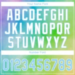 Custom Tie Dye Light Blue-White 3D Rainbow Authentic Baseball Jersey - Image 4