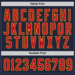 Custom Navy Red-Gold So Cool Hockey Jersey - Image 3