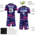 Custom Figure White-Pink Sublimation Soccer Uniform Jersey - Image 3