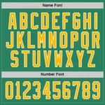 Custom Kelly Green Gold-White Hockey Jersey - Image 4