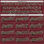 Custom Burgundy Black-City Cream Performance Vapor Golf Polo Shirt - Image 4