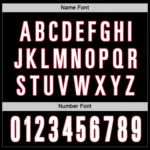 Custom Black White-Red Hockey Jersey - Image 3