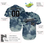 Personalized Baseball Jersey - Best Gift For A Baseball Fan - Veteran Salute To Service Camouflage - Father's Day Gifts Baseball Fans BJC5 - Image 2