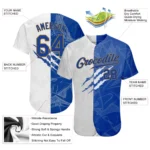 Custom Graffiti Pattern Black-Neon Green 3D Neon Splatter Authentic Baseball Jersey - Image 2
