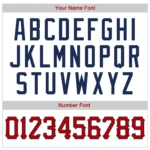 Custom White Navy Pinstripe Red-Navy Authentic Baseball Jersey - Image 4
