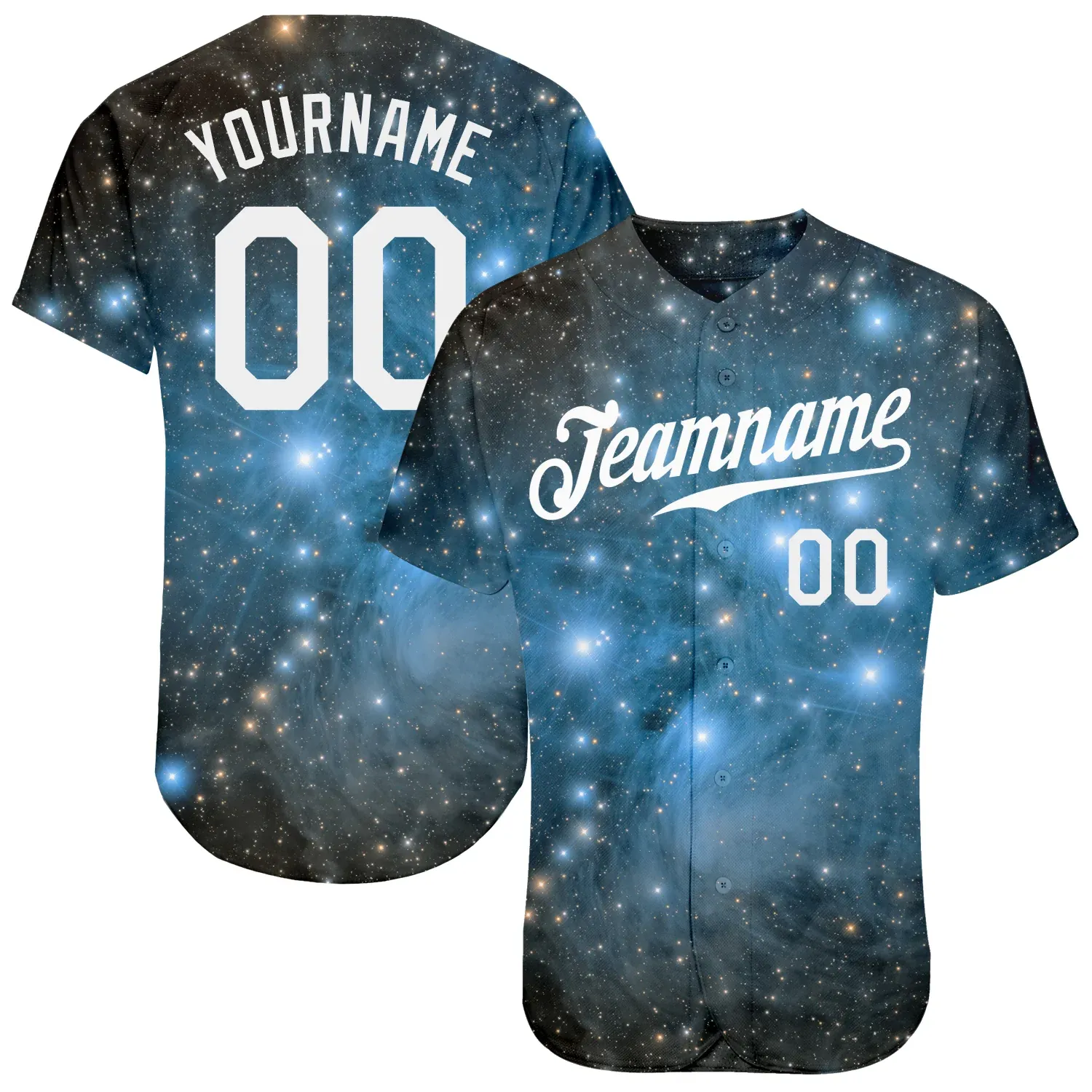 46a171951b00751fe9ba20ea17b0973da748423ac42019661470287eeba616c5.webp Custom Tie Dye White-Black 3D Authentic Baseball Jersey - Image 1