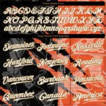 Custom Graffiti Pattern White-Old Gold 3D Authentic Baseball Jersey - Image 3