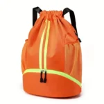 Basketball Drawstring Backpack with Wet Proof Pocket - Image 8
