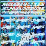 Custom Abstract Graffiti White-Light Blue 3D Authentic Baseball Jersey - Image 3