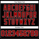 Custom Black Red Pinstripe Red-White Authentic Baseball Jersey - Image 4