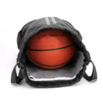 Basketball Drawstring Backpack with Wet Proof Pocket - Image 4