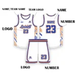 Royal Blue Custom Basketball Jerseys Any Name Number Team Logo - Image 2