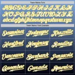 Custom Light Blue Gold-Navy Authentic Fade Fashion Baseball Jersey - Image 4