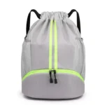 Basketball Drawstring Backpack with Wet Proof Pocket - Image 6