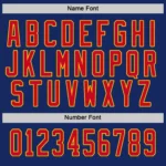 Custom Royal Red-Gold Hockey Jersey - Image 5