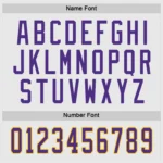 Custom White Purple-Gold So Cool Hockey Jersey - Image 3