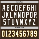 Custom Brown White-Gold Hockey Jersey - Image 5