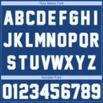 Custom Blue White Baseball Jersey - Image 4