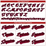 Custom White Red Baseball Jersey - Image 3