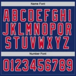 Custom Royal Red-White Hockey Jersey - Image 5
