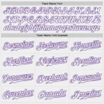 Custom White White-Purple Authentic Fade Fashion Baseball Jersey - Image 4