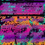 Custom Graffiti Pattern Purple-Pink 3D Authentic Baseball Jersey - Image 3