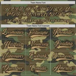 Custom Camo Old Gold-Black Salute To Service Hockey Jersey - Image 4