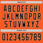 Custom Orange Black-Cream Hockey Jersey - Image 3