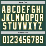 Custom Green White-Gold Hockey Jersey - Image 3