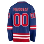 Custom Royal Red-White Hockey Jersey - Image 3