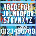Custom Abstract Graffiti White-Light Blue 3D Authentic Baseball Jersey - Image 4