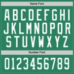 Custom Kelly Green White Hockey Jersey - Image 3