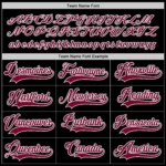 Custom Black Maroon-White Hockey Jersey - Image 4